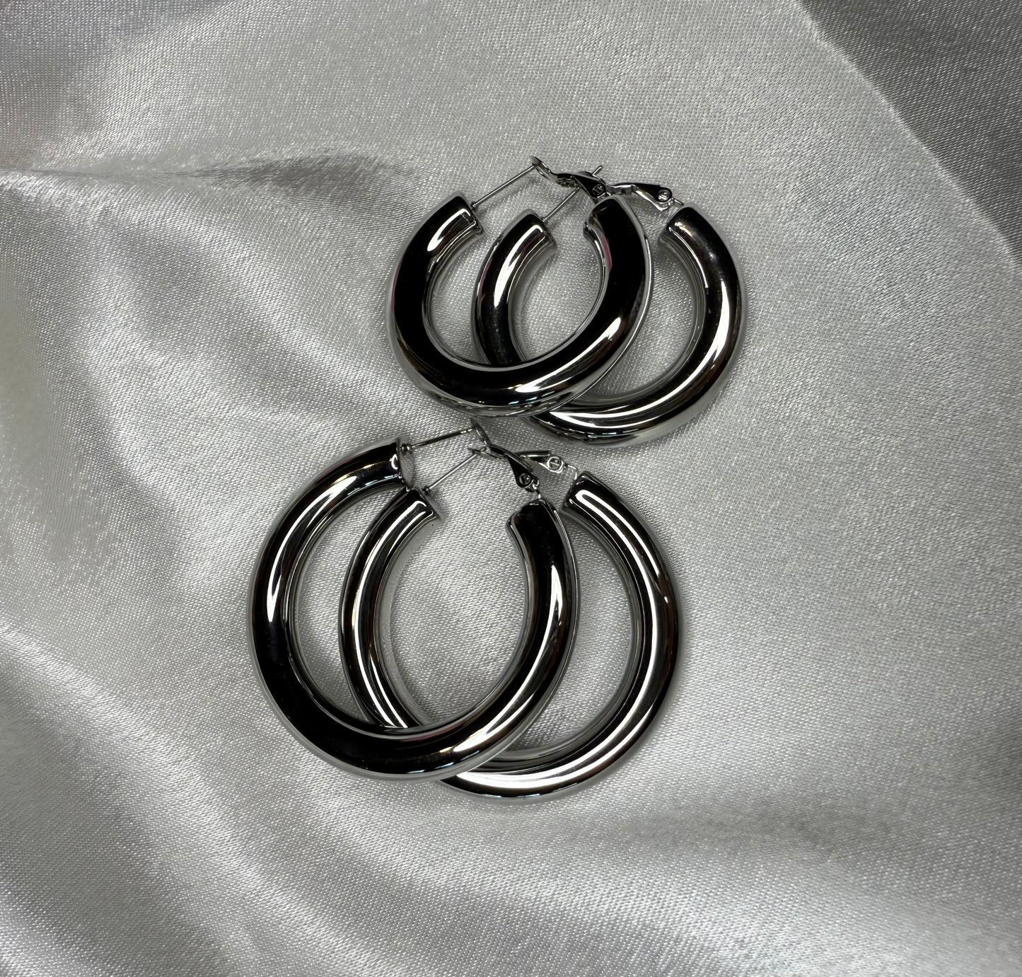 Orecchini a Cerchio Silver