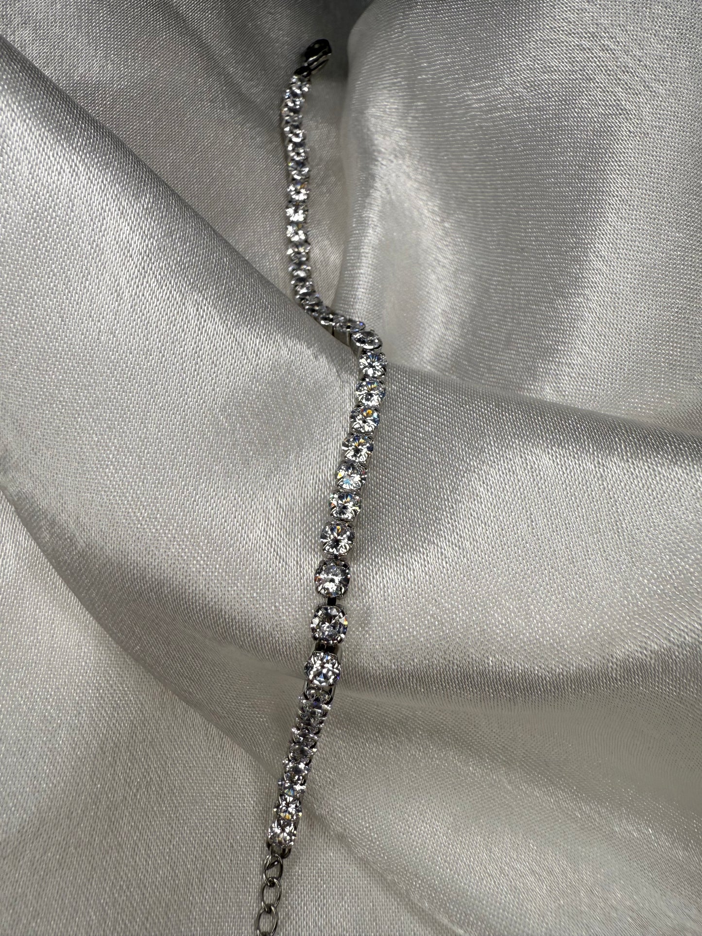 Braccialetto tennis Silver