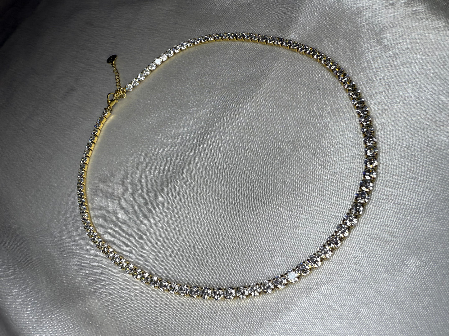 Collana Tennis Gold
