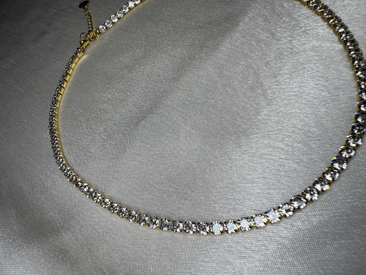 Collana Tennis Gold