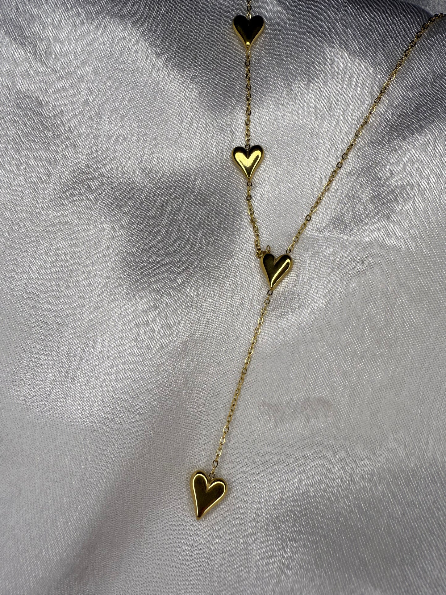 Collana Cascata di cuori