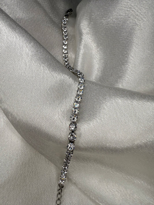 Braccialetto tennis Silver