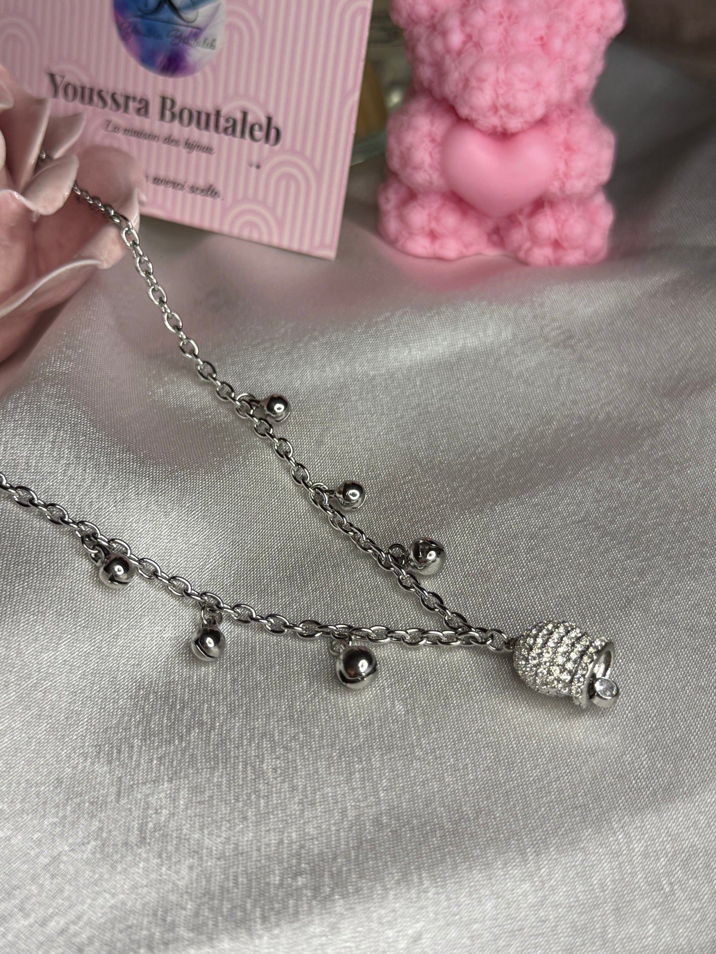 Campana Swarovski Silver