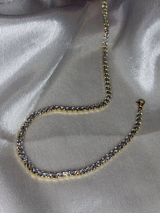 Collana Tennis Gold